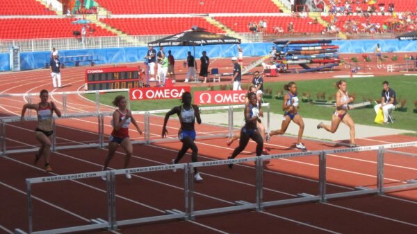 Alison dos Santos and Masai Russell break hurdles world records in Zurich